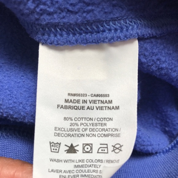 Nike Sweatshirt Blue Crewneck Long Sleeve Small Logo Mens L - Picture 6 of 9